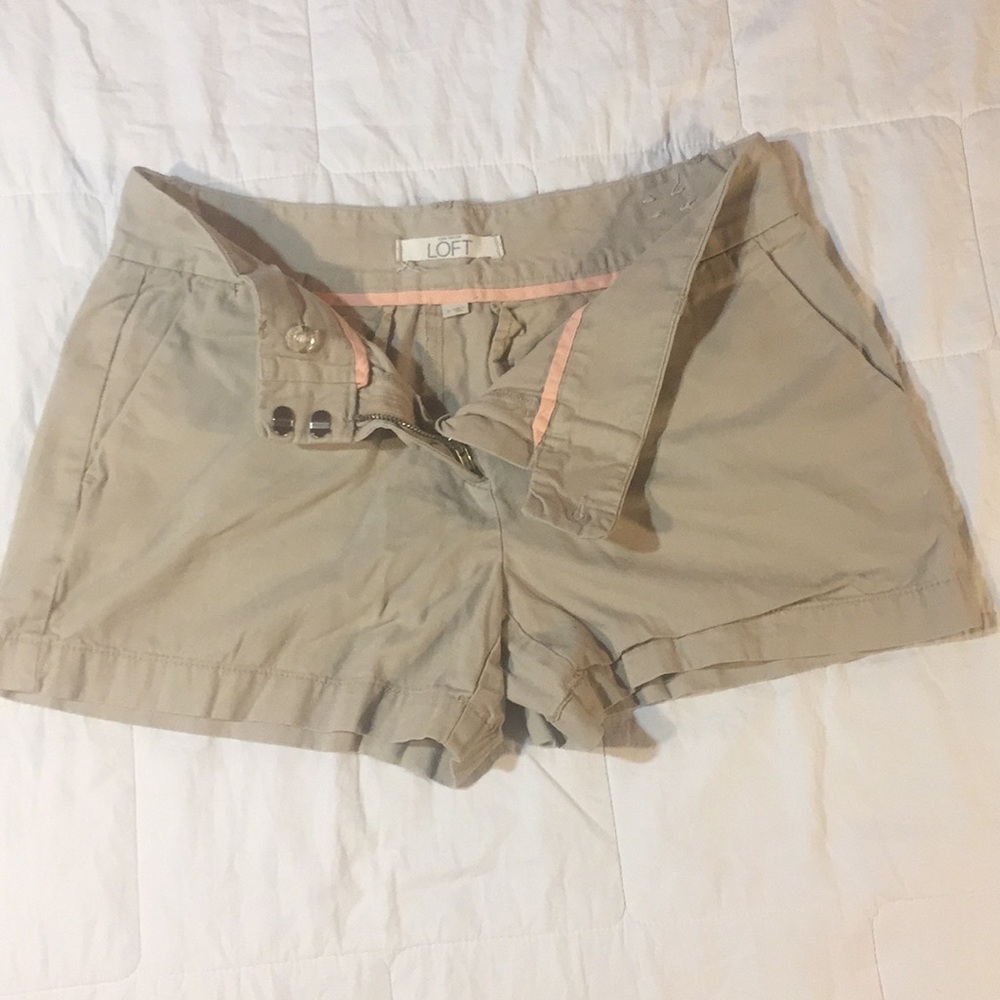 Loft size 2 khaki shorts